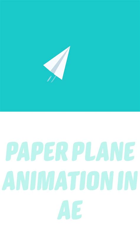 Paper Plane Animation | Paper plane, Animation studio, Animation