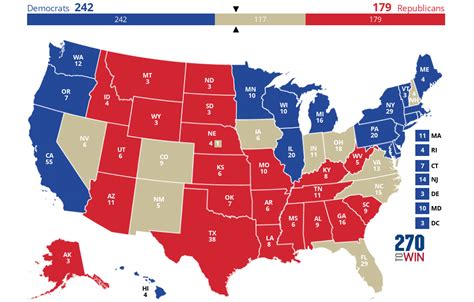 Blue and Red States - 270toWin