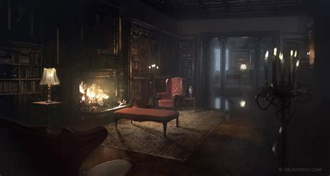 Vampire Mansion Interior - Erling Ingi Saevarsson