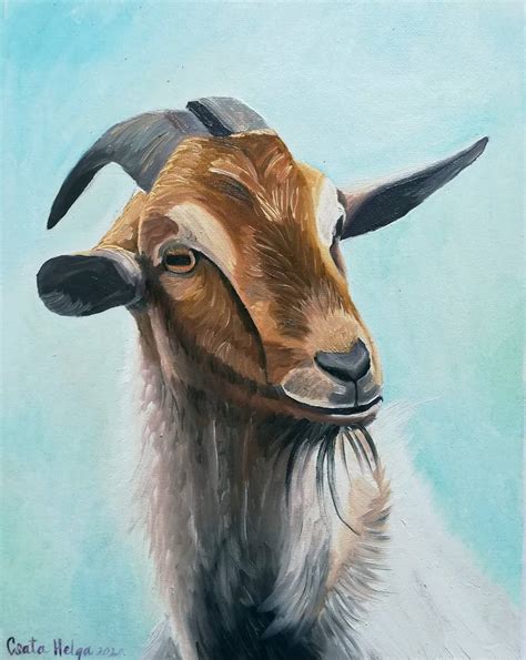 Original Painting Good Goat | ubicaciondepersonas.cdmx.gob.mx