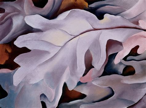 Georgia O'Keeffe - PURPLE LEAVES - Dayton Art Institute