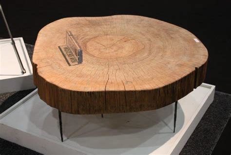 Sliced Log Coffee Table - TheBestWoodFurniture.com