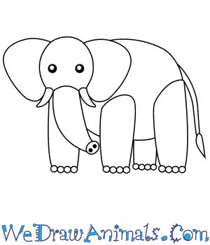 How to Draw a Simple African Elephant for Kids