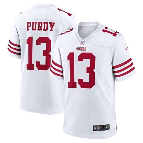 San Francisco 49ers Brock Purdy White Nike Game Jersey