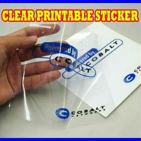 Clear Printable Sticker / Transparent Inkjet Friendly A4 | Shopee Philippines