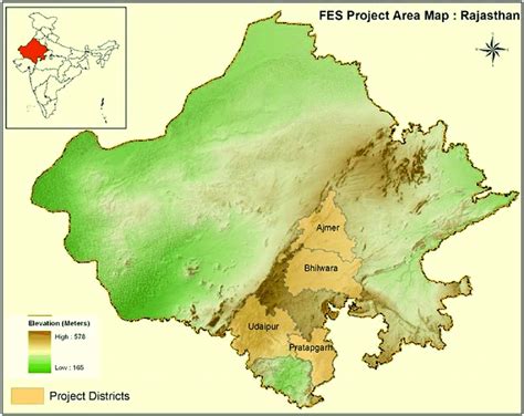 Map of Rajasthan showing Pratapgarh district. Source: Foundation for... | Download Scientific ...