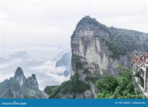 Tianmen Mountain, Zhangjiajie, China Editorial Photography - Image of ...