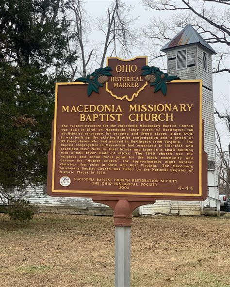 4-44 Macedonia Missionary Baptist Church - Remarkable Ohio