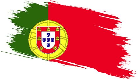 Portugal flag with grunge texture 12046644 PNG