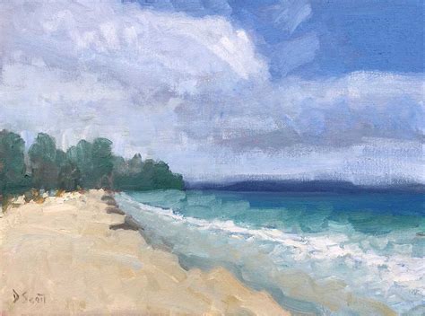 Seascape Painting Tutorial - Learn How To Paint This Simple Seascape In Oils