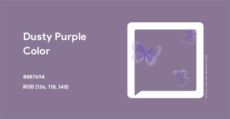 Dusty Purple color hex code is #887694