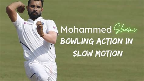 Mohammed Shami Bowling Action: Detailed Action in Slow Motion - YouTube