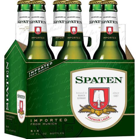 SPATEN Premium Pilsner, 6 Pack 12 fl. oz. Bottles, 5% ABV | Lagers ...