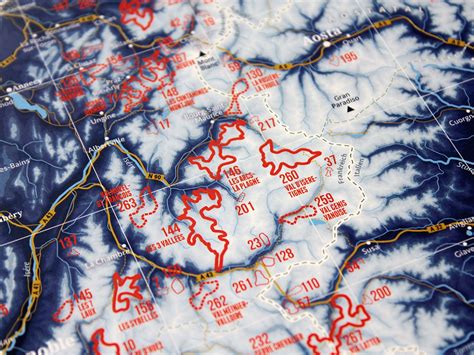 Poster Alps Ski Resorts | Map Ski Resorts - CoolGift