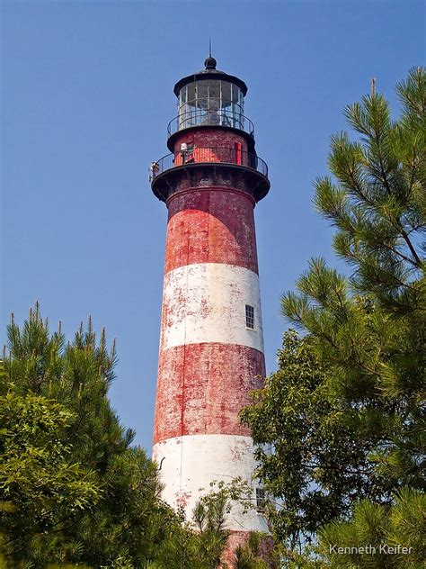 "Assateague Island LIghthouse, Virginia" Canvas Print for Sale by ...