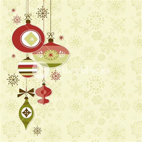 Retro Christmas Ornaments Royalty-Free Stock Image - Storyblocks