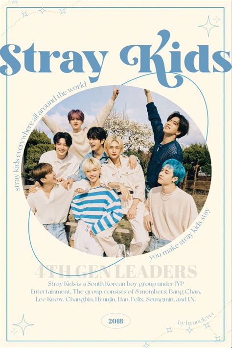 Stray Kids 💙🤍 | Kids poster, Cute poster, Pop posters