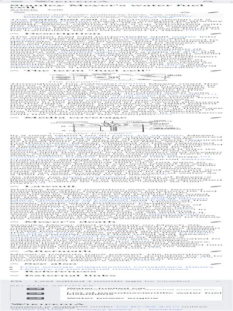 Stanley Meyer's Water Fuel Cell - Wikipedia | PDF | Chemistry | Nature