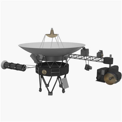 space probe voyager 1 3d model