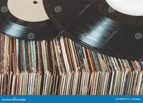 Old vinyl records stock image. Image of plates, retro - 54503115