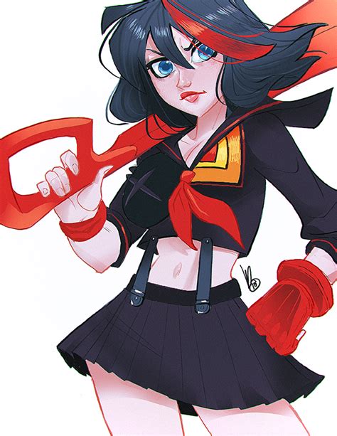 melmade the blog (the one I update ): Ryuko Matoi -- Kill la Kill Fanart WIP