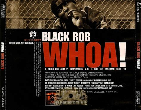 Black Rob - Whoa!: Promo, Single. CD | Rap Music Guide