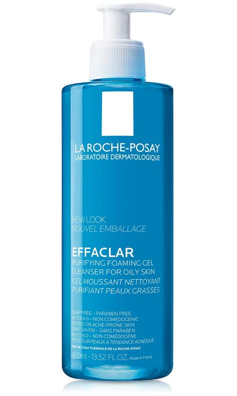 La Roche-Posay Effaclar Purifying Foaming Gel Cleanser for Oily Skin, 13.52 fl oz - Walmart.com