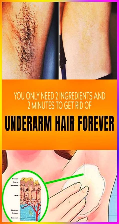 HOW TO REMOVE UNDERARM HAIR NATURALLY IN JUST 2 MINUTES #HairRemovalDiy | How to remove underarm ...