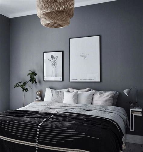 Dark Grey Bed What Colour Walls - Brea House Design