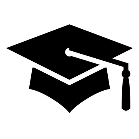 Graduate cap icon, SVG and PNG | Game-icons.net