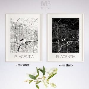 Placentia California Placentia CA Map Placentia Map - Etsy