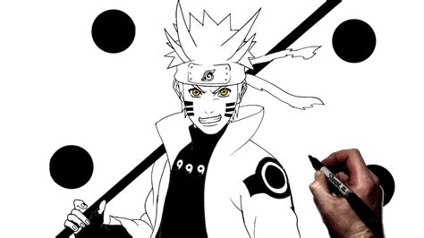 How To Draw Naruto Sage Mode With Color