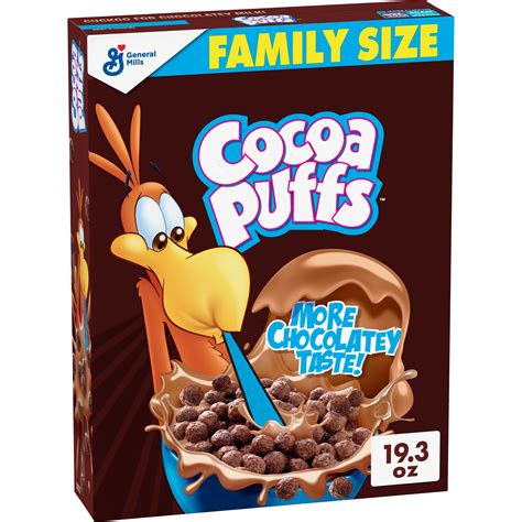 Cocoa Puffs, Chocolate Cereal, with Whole Grains, 19.3 oz - Walmart.com - Walmart.com