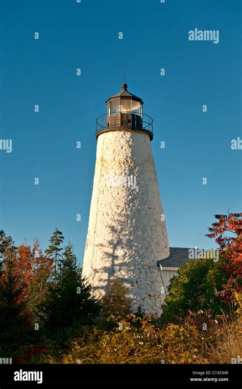 Dyce Head Lighthouse, Castine, Maine, USA Stock Photo - Alamy