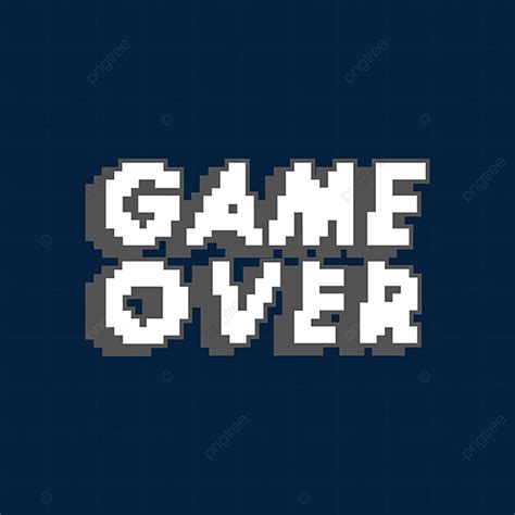 Game Over Pixel Vector Hd PNG Images, Creative Hand Drawn Game Over Pixel Decorative Font ...