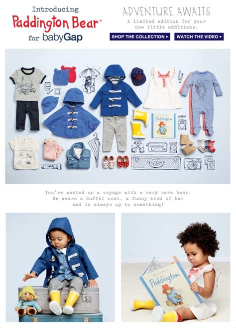 Paddington Bear collection now at Baby Gap | BRITRISH.COM