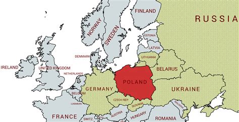 Poland Borders Map