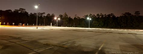 Empty Parking Lot at Night | David's Adventures | Flickr