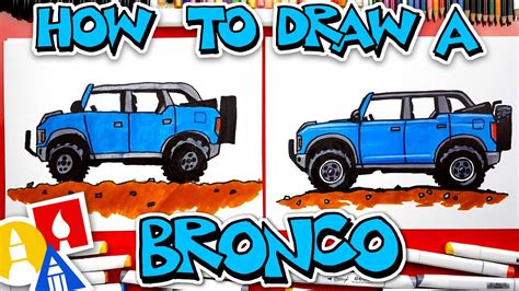 How To Draw A Ford Bronco - YouTube