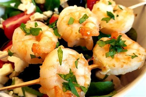 Pincho de gambas con ajo y perejil - Recetas freidora de Aire