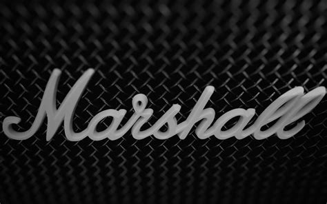 Marshall Logo Monochrome Photography Amp Music Wallpaper - Resolution ...