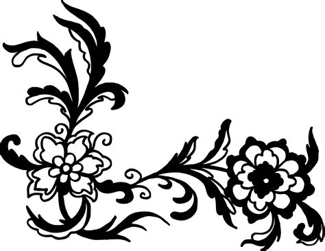 Flower Corners Vector 1024697 Transprent Png Free Download Visual | Images and Photos finder