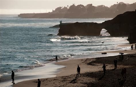 Sunset At Santa Cruz Beach Photograph by Mitch Diamond - Fine Art America