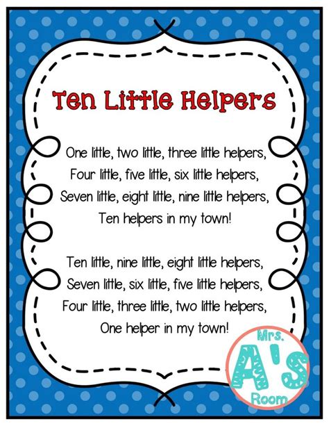 Community Helpers Songs for Preschool | Mrs. A's Room | Community ...