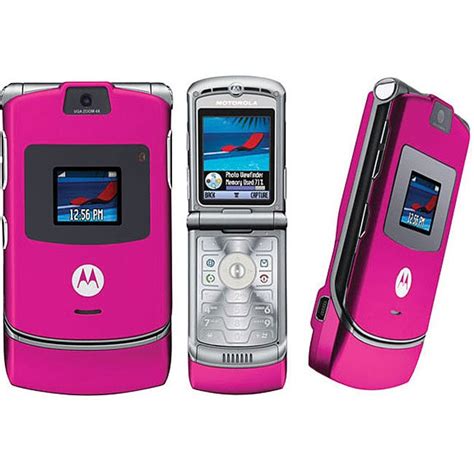 Motorola Magenta RAZR V3 Unlocked GSM Cell Phone (Refurbished) - Free Shipping Today - Overstock ...