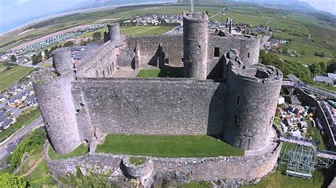 Harlech Castle - North Wales - Drone - YouTube