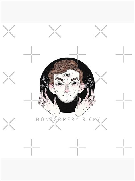 "MONTGOMERY RICKY ALBUM COVER WHITE" Pin for Sale by DesignAnchor | Redbubble