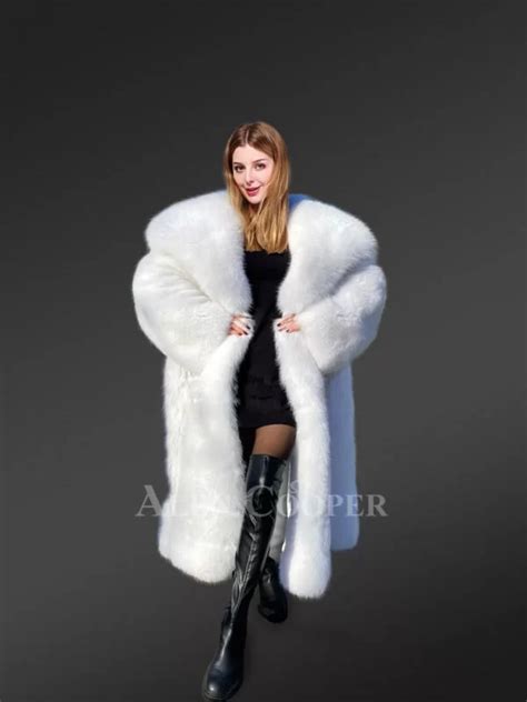 Authentic Arctic Fox Fur Coat