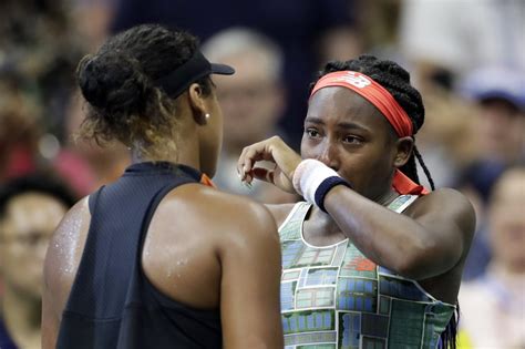 Naomi Osaka consoles teary Coco Gauff after beating her at US Open ...