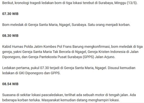 Contoh Kronologis Dalam Peristiwa Sejarah Di Indonesia Seputar Sejarah